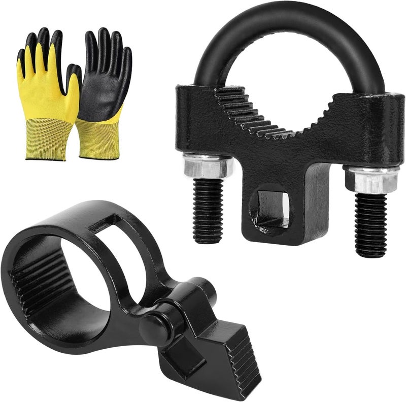 YZMLOL Inner Tie Rod Removal Tool Kit,Universal 3/8'' Inner Tie Rod U-Wrench Tool and 27-44mm Tie Rod End Hex Wrench Tool with 1/2" Drive for Most Vehicles Inner Tie Rod Removal and Installation. - Image 1